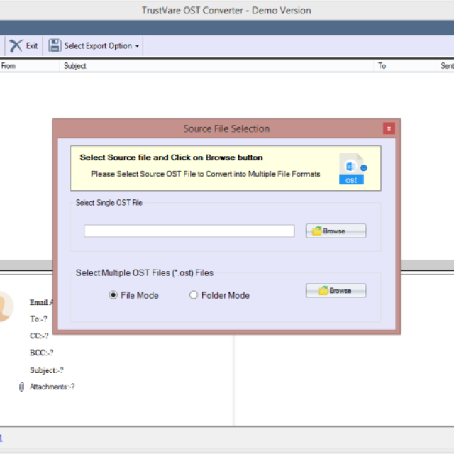 TrustVare OST to PST Converter Tool