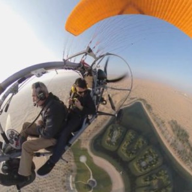 Paramotor Adventure Tour & Hot Air Balloon Ride in Dubai