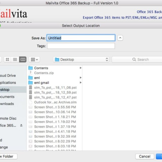 Mailvita Office 365 Backup For Mac Software