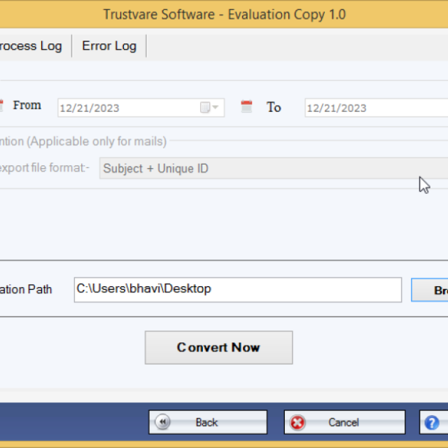 TrustVare EML to Office 365 Converter Software