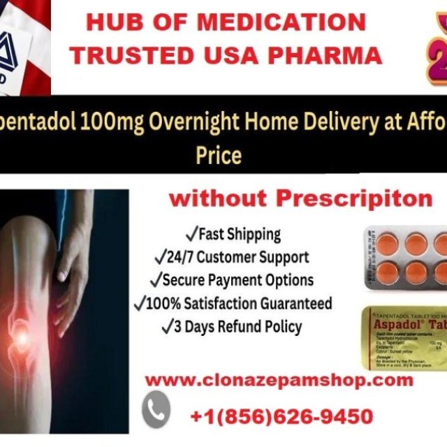 Chronic Pain Killer Tapentdol Buy Online Free Overnight Delivery In The USA