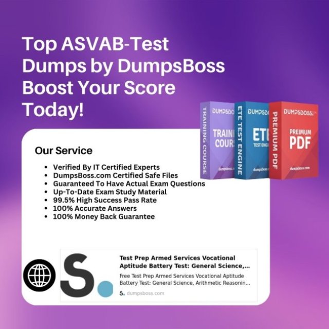 DumpsBoss ASVAB-Test Exam Dumps: Your Path to Victory