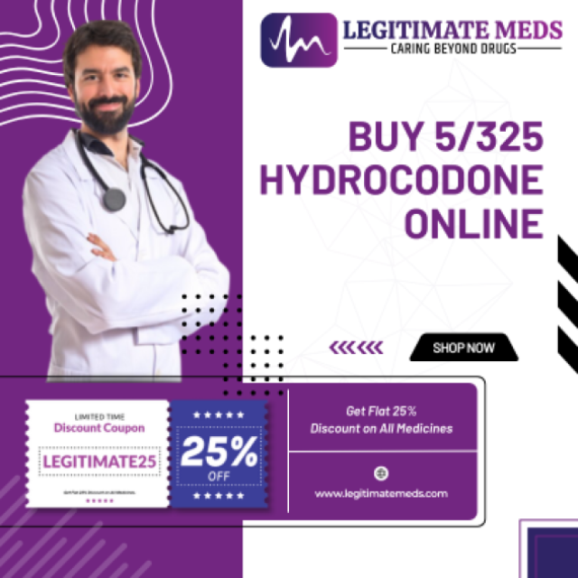 Get Hydrocodone 5-325mg Pain Relief Supply in the USA