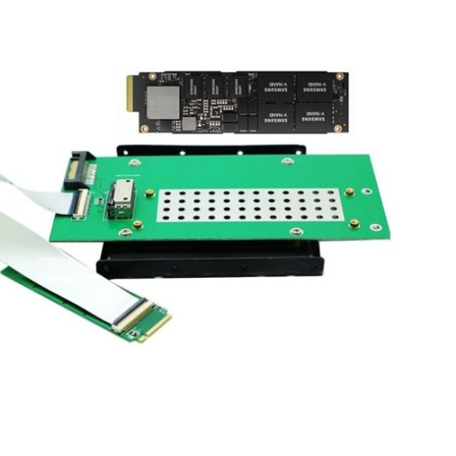 EDSFF E1.S NVMe SSD to M.2 M-Key Card with 3.5" Bracket - Shop Now