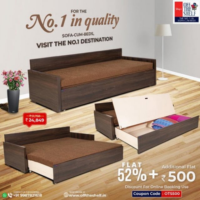 Manufacturer of Sofa Cum Beds in Mumbai- Offtheshelf.in