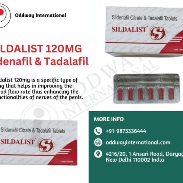 Sildalist 120 mg - Buy now Combination of (Sildenafil + Tadalafil)