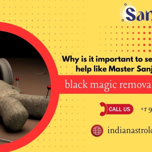 Why is it important to seek professional help like Master Sanjivram Ji for black magic removal in Toronto